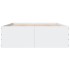 Estructura de cama madera de ingeniería blanca 120x190