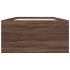 Estructura de cama madera de ingeniería marrón roble 100x200