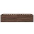 Estructura de cama madera de ingeniería marrón roble 100x200