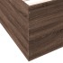 Estructura de cama madera de ingeniería marrón roble 100x200