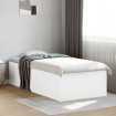 Estructura de cama madera de ingeniería blanca 100x200 cm