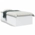 Estructura de cama madera de ingeniería blanca 100x200