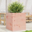 Jardinera de madera maciza de abeto Douglas 60x60x68,5 cm