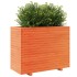Jardinera madera maciza de pino marrón cera 90x40x72,5