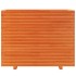 Jardinera madera maciza de pino marrón cera 90x40x72,5