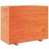 Jardinera madera maciza de pino marrón cera 90x40x72,5