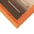 Jardinera madera maciza de pino marrón cera 90x40x72,5