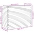 Jardinera madera maciza de pino marrón cera 90x40x72,5