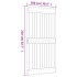 Puerta corredera con herrajes madera maciza de pino 100x210