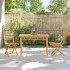 Mesa de comedor de jardín bambú 110x55x75