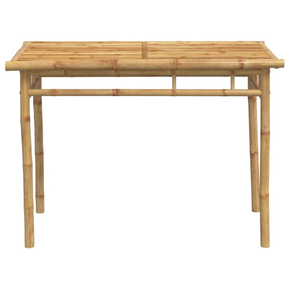Mesa de comedor de jardín bambú 110x55x75