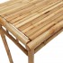 Mesa de comedor de jardín bambú 110x55x75