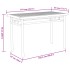 Mesa de comedor de jardín bambú 110x55x75