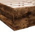 Cama con cajones madera de ingeniería roble ahumado 135x190