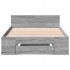 Cama con cajón madera de ingeniería gris Sonoma 90x200