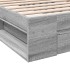 Cama con cajón madera de ingeniería gris Sonoma 90x200