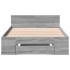 Cama con cajón madera de ingeniería gris Sonoma 75x190