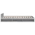 Cama con cajón madera de ingeniería gris Sonoma 75x190