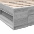 Cama con cajón madera de ingeniería gris Sonoma 75x190