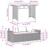 Set comedor de jardín y cojines 2 pzas ratán sintético