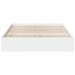 Estructura cama con cajones madera ingeniería blanca 160x200