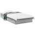 Cama con cajones madera ingeniería gris Sonoma 90x200
