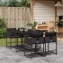 Set de muebles jardín 5 pzas con cojines ratán sintético