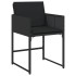 Set de muebles jardín 5 pzas con cojines ratán sintético