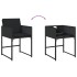 Set de muebles jardín 5 pzas con cojines ratán sintético
