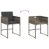 Set comedor jardín 7 pzas y cojines ratán sintético
