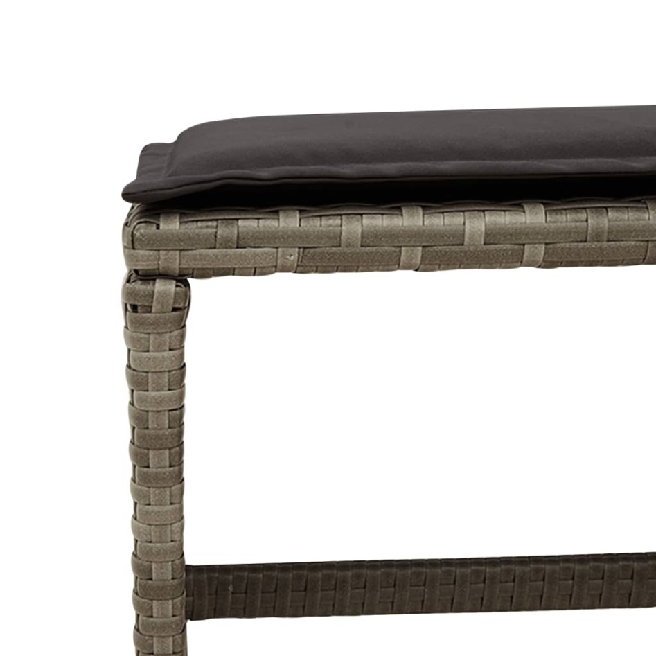 Set comedor jardín 9 pzas y cojines ratán sintético