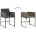 Set comedor jardín 9 pzas y cojines ratán sintético