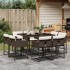 Set comedor para jardín 9 pzas y cojines ratán sintético