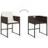 Set comedor para jardín 9 pzas y cojines ratán sintético