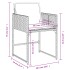 Set comedor para jardín 9 pzas y cojines ratán sintético