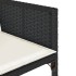 Set de comedor de jardín 9 pzas y cojines ratán sintético