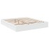 Estructura cama con cajones madera ingeniería blanca 180x200