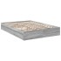 Cama con cajones madera ingeniería gris Sonoma 150x200