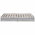 Cama con cajones madera ingeniería gris Sonoma 150x200