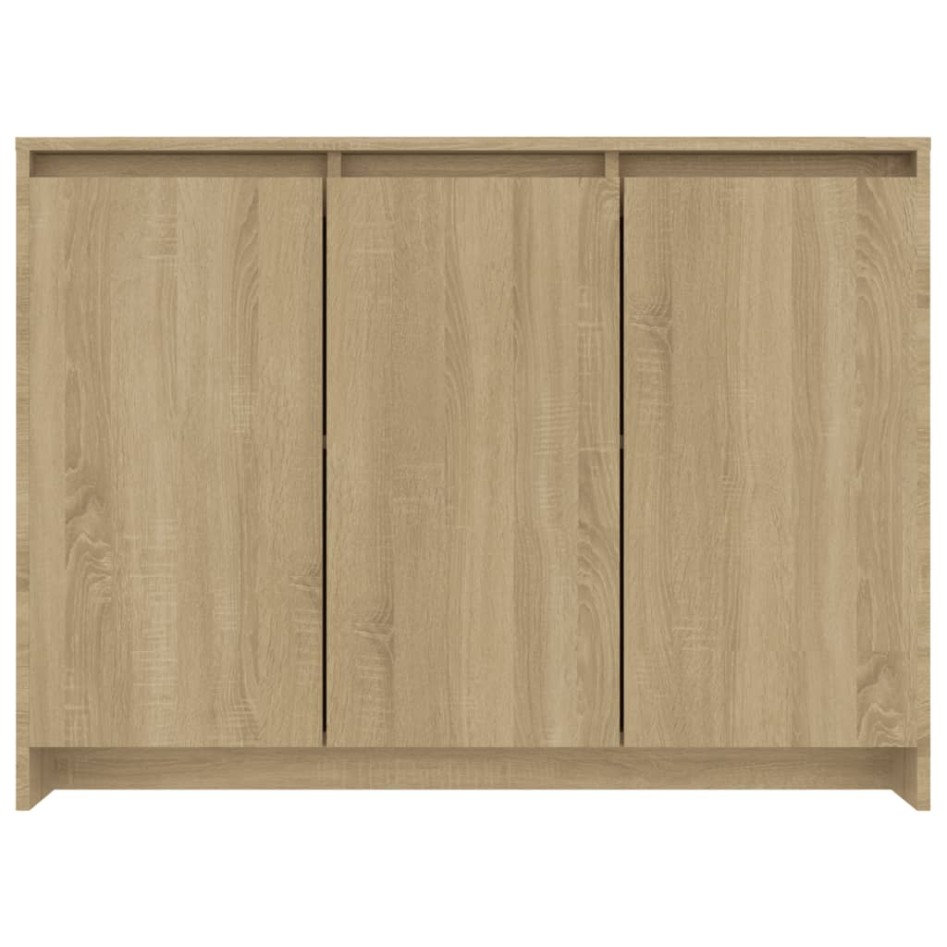 Aparador de madera contrachapada roble Sonoma 102x33x75