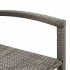 Mesa y taburetes de jardín 5 pzas madera acacia ratán PE