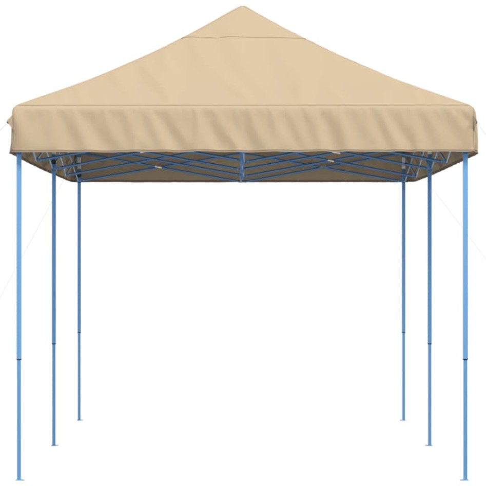Tienda de fiesta plegable Pop-Up beige 580x292x315