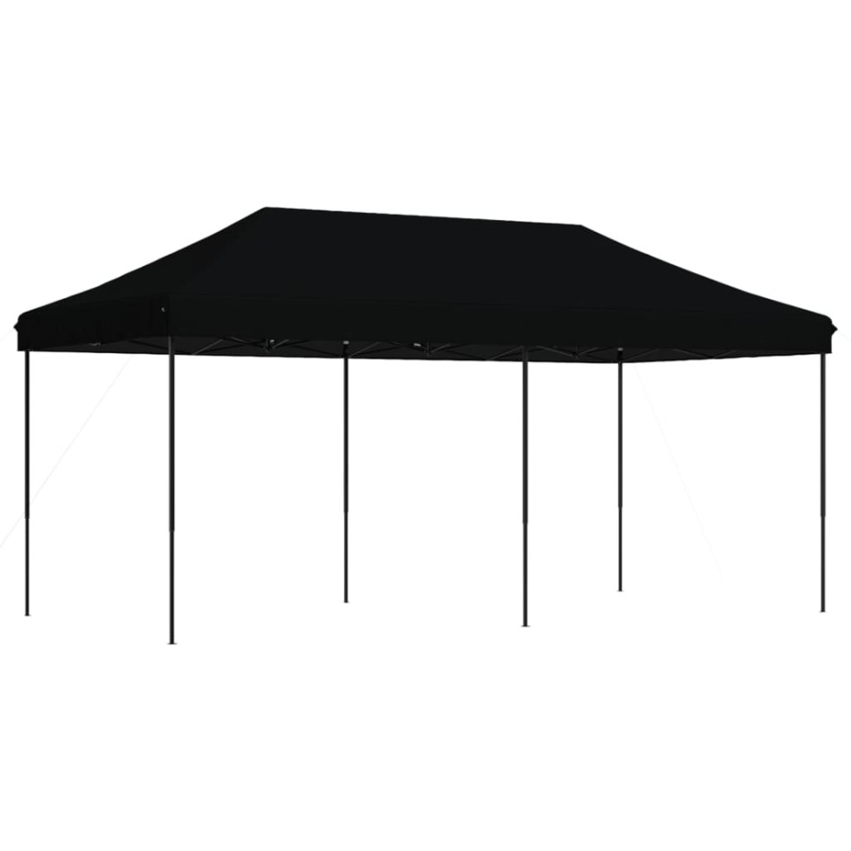 Tienda de fiesta plegable Pop-Up negra 580x292x315