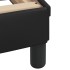 Cama con colchón cuero sintético negro 90x190