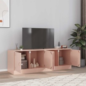 Muebles para TV 2 unidades acero rosa 67x39x44