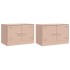 Muebles para TV 2 unidades acero rosa 67x39x44