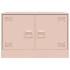 Muebles para TV 2 unidades acero rosa 67x39x44