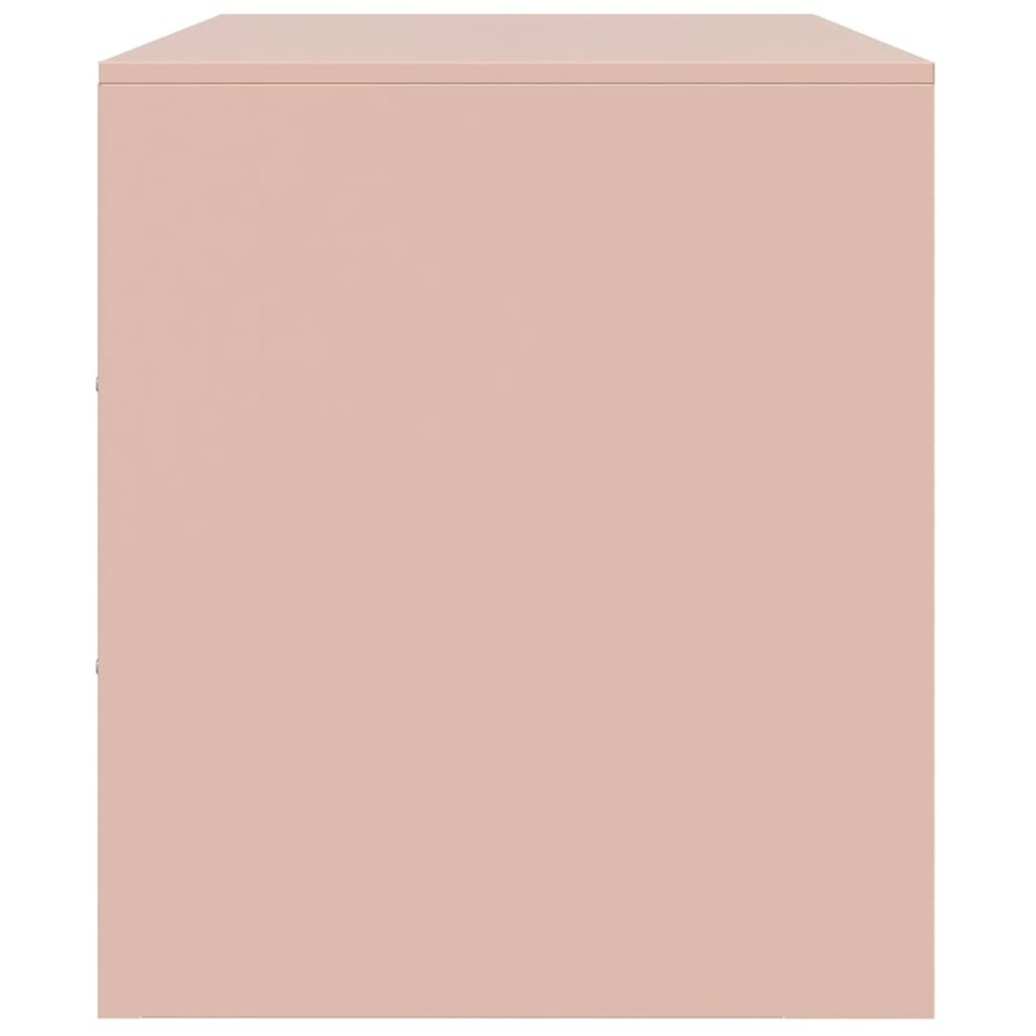 Muebles para TV 2 unidades acero rosa 67x39x44