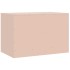 Muebles para TV 2 unidades acero rosa 67x39x44