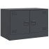 Muebles para TV 2 unidades acero gris antracita 67x39x44